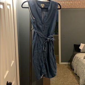 Tank top denim dress